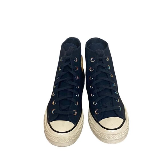 Converse Chuck 70 Heart Of The City Hi-Top Sneakers in Navy Blue Size 6 - Picture 4 of 8